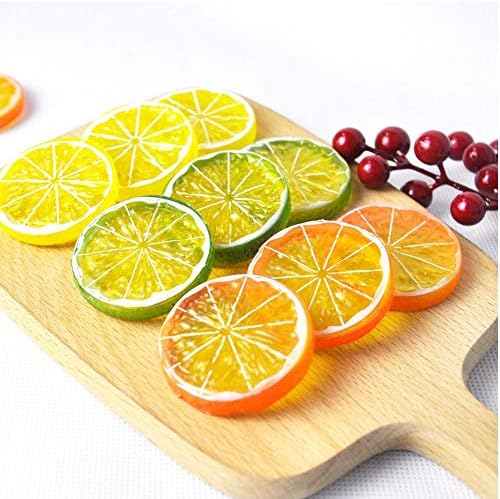 30Pcs Artificial Lemons Realistic Wedding Decor Photography Props