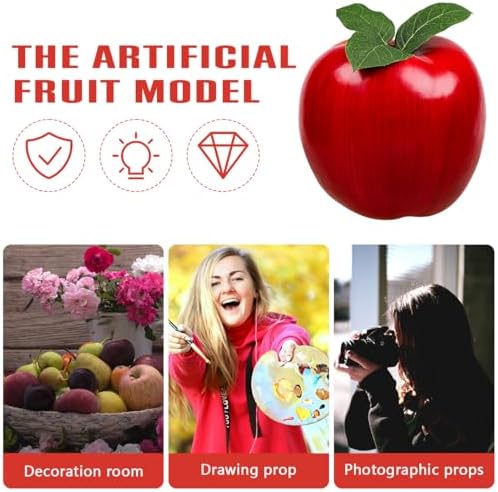 Folmywy Artificial Large Red Apple 74 Inch Decor