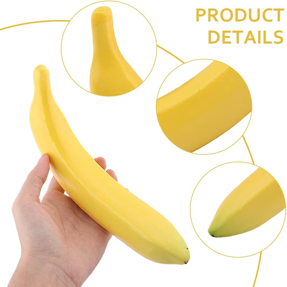 HONUTIGE Artificial Banana 17cm Home Decor Prop