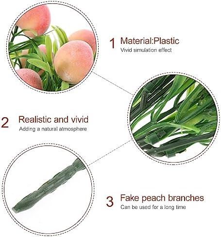 MAGICLULU Artificial Peach Branches for Decor
