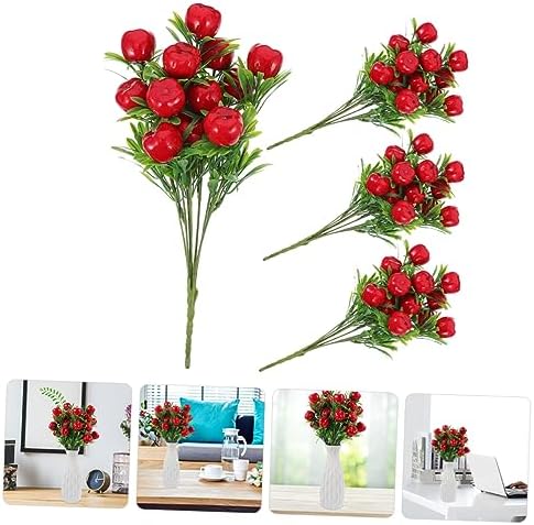 Unomor 4Pcs Artificial Fruit Branches for Home Decor
