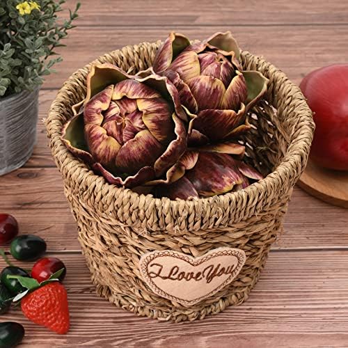 Artificial Artichokes 3Pcs Purple Red for Home Kitchen Decor