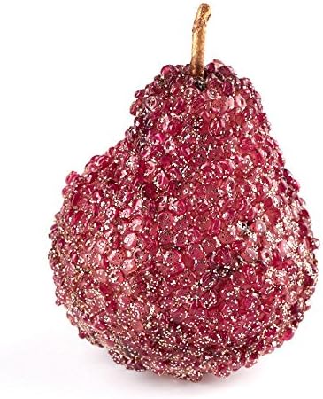 Factory Direct Craft Set of 6 Iced Lavender Beaded Pears 1