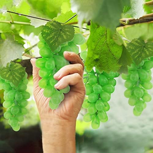 Woration 4 Bunches Artificial Grape Fruit Decor