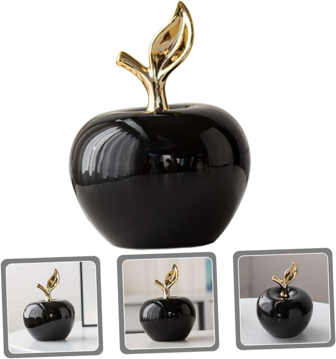 Zerodeko Lifelike Ceramic Apple Christmas Ornament