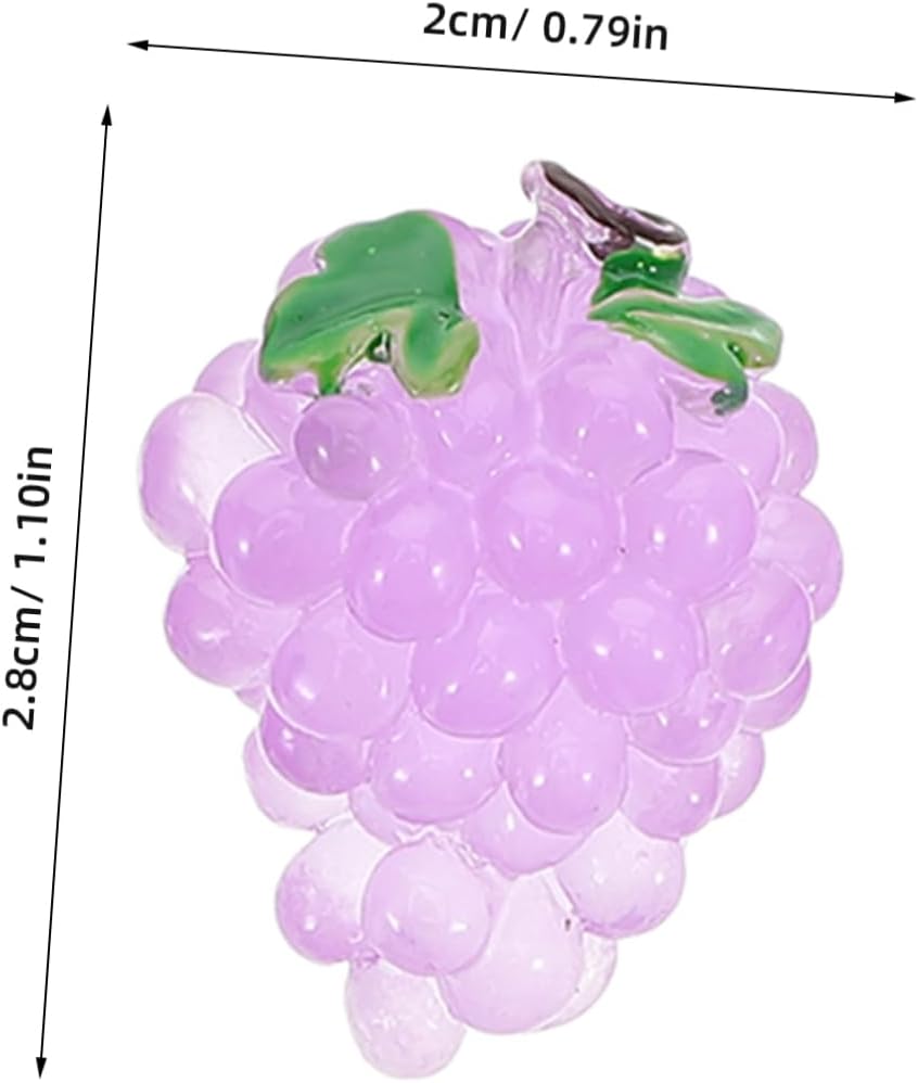 POPETPOP 20PCS Mini Grape Figurines Artificial Decor