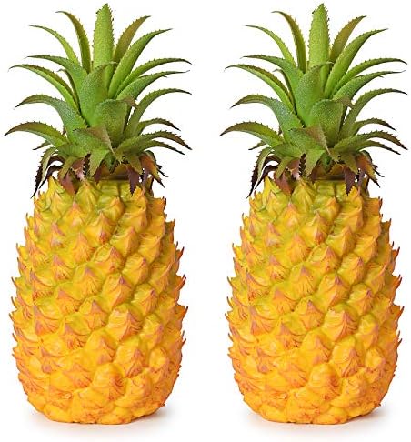 Lvydec 2 Pack Realistic Artificial Pineapple Decoration