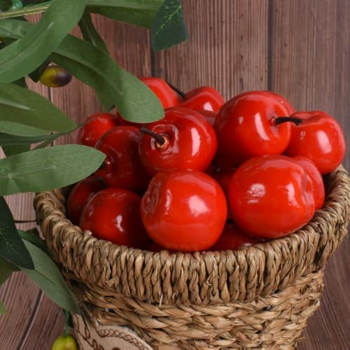 20PCS Red Mini Artificial Apples for Home Decor