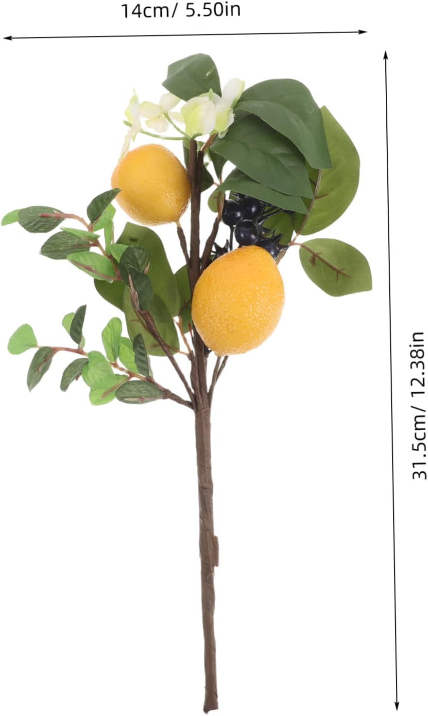 Sosoport Spring Picks Lemon Blueberry Artificial Fruit Branch