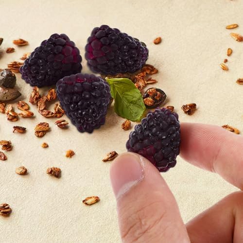 Alasum Artificial Raspberry 16PCS Lifelike Plant Decor Photography Props