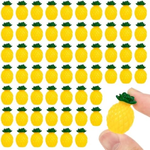 CLESDF 60Pcs Mini Resin Pineapple Decor