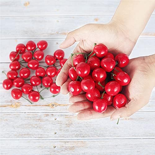 Pack of 25 Artificial Lifelike Cherry Decor