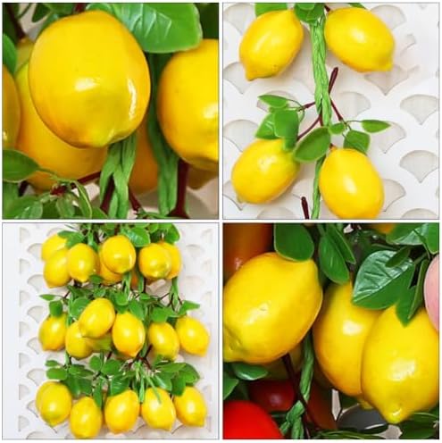 Cabilock Artificial Lemon String Decorative Skewers