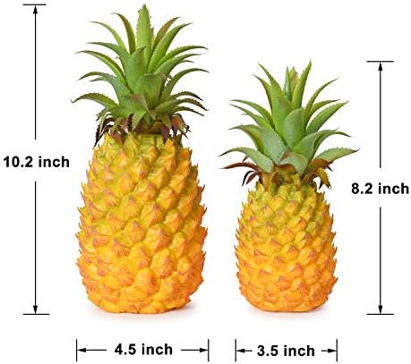 Lvydec 2 Pack Realistic Artificial Pineapple Decoration
