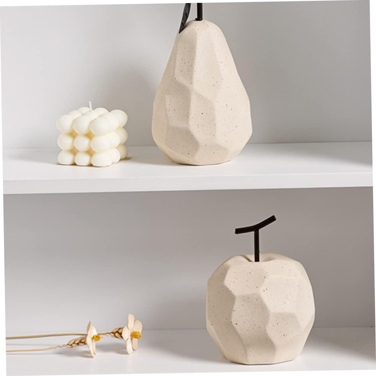 Amosfun 1pc Ceramic Fruit Art Decor for Home Desktop