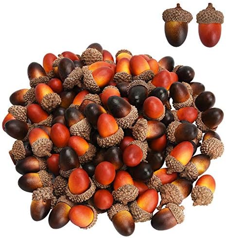 Udefineit 100PCS Artificial Mini Acorns for Decor