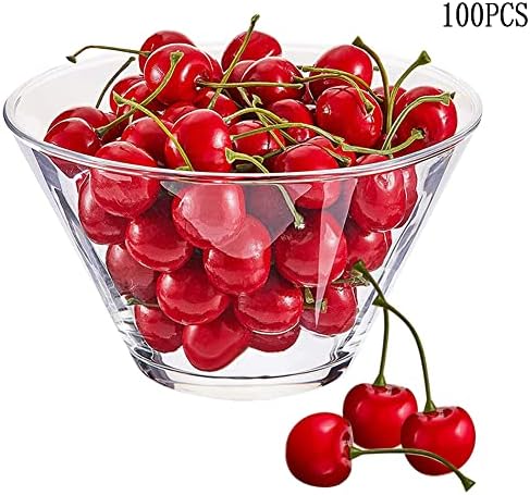100PCS Artificial Cherry Lifelike Foam Fruit Decor