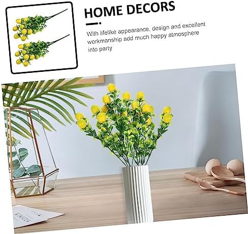 Zerodeko 2pcs Artificial Fruit Branches for Home Decor