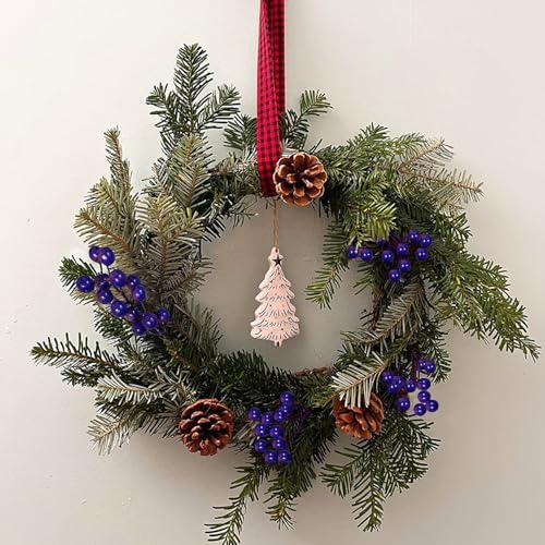 Artificial Purple Blue Berries Stems 24pcs Christmas Decor
