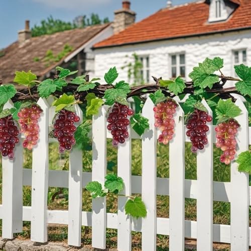 Lueyao Artificial Grapes 36 Pieces 4PCS Decoration Props