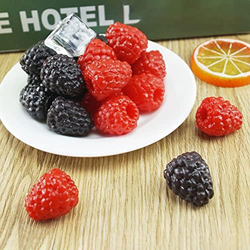 RAYNAG 20pcs Artificial Red Raspberry Photography Props