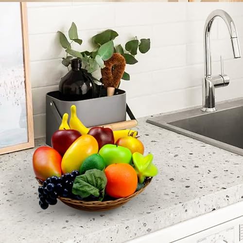 12 Pcs Artificial Fruits Set for Kitchen Decor