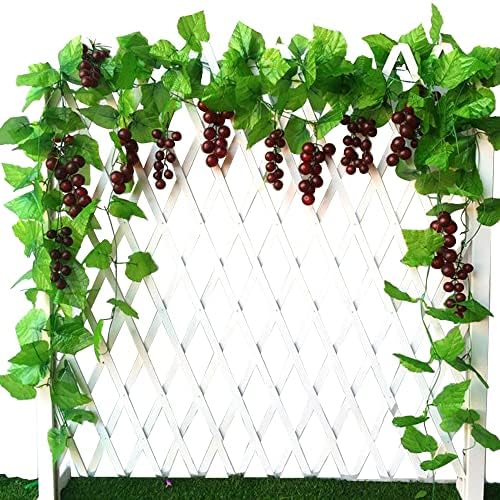 Woohome Artificial Grape Vines 8FT 10 Pack Greenery Decoration