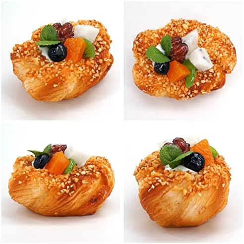 GiftYou 2-Pack Fake Fruit Bread Artificial Food Display Props