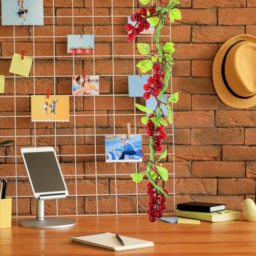 Amosfun Artificial Grape Vine Bunch Decoration