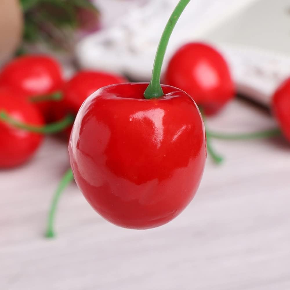 Pack of 25 Artificial Lifelike Cherry Decor