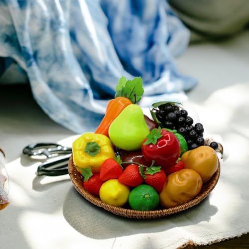 18Pcs Realistic Artificial Fruit Vegetable Foam Decoration Set