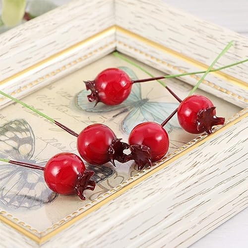 Kopida 40 Pcs Artificial Pomegranate Wire Decor