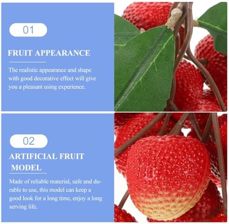 Garneck Artificial Lychee Bunch for Home Decor