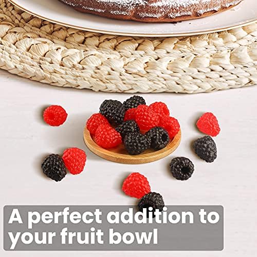 RAYNAG Artificial Black Raspberries 20PCS