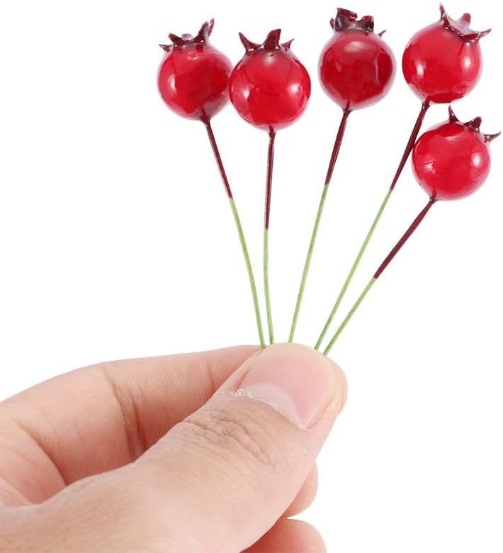Kopida 40 Pcs Artificial Pomegranate Wire Decor