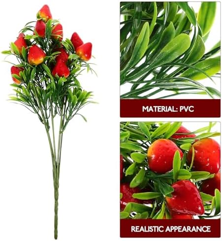 MAGICLULU 2pcs Artificial Strawberry Plants for Home Wedding Decor