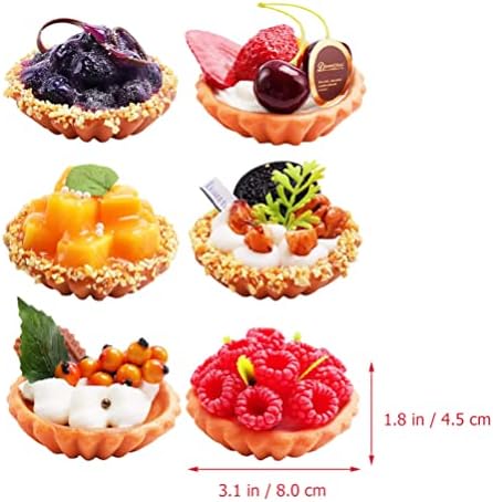 UPKOCH 6pcs Fake Cake Artificial Food Decor
