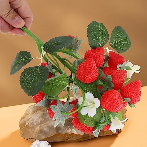 Alipis Artificial Strawberries for Decor and Centerpieces