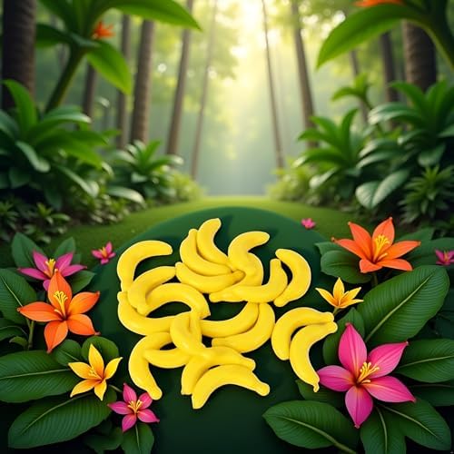 20 Pcs Yellow Mini Artificial Banana Props