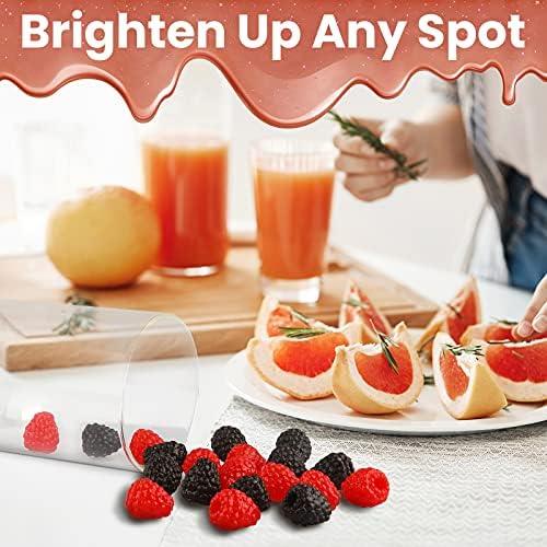 RAYNAG Artificial Black Raspberries 20PCS