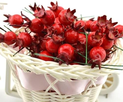 Red Mini Pomegranate Artificial Fruit Decor