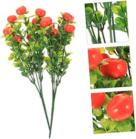 Healifty 2Pcs Artificial Fruit Plants Set for Home Decor
