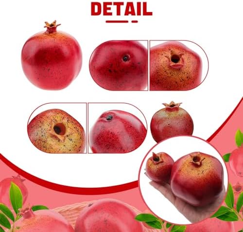 Woration Realistic Artificial Pomegranates 12PCS Home Decor