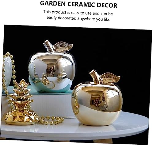 Ciieeo 1pc Resin Apple Ornament for Desktop Kitchen Decor
