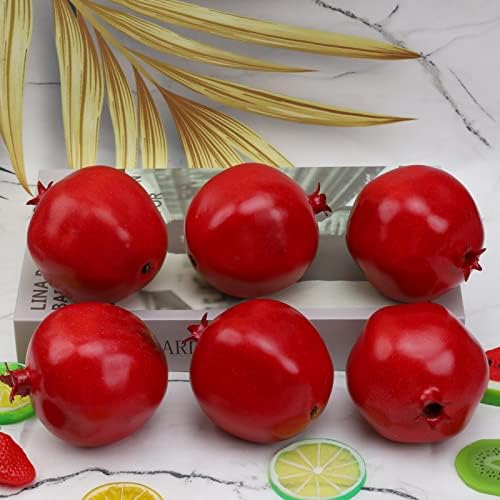 Gresorth 6pcs Artificial Pomegranate Decoration