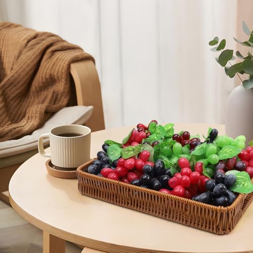 Folmywy 8 Pack Realistic Artificial Grape Bunches