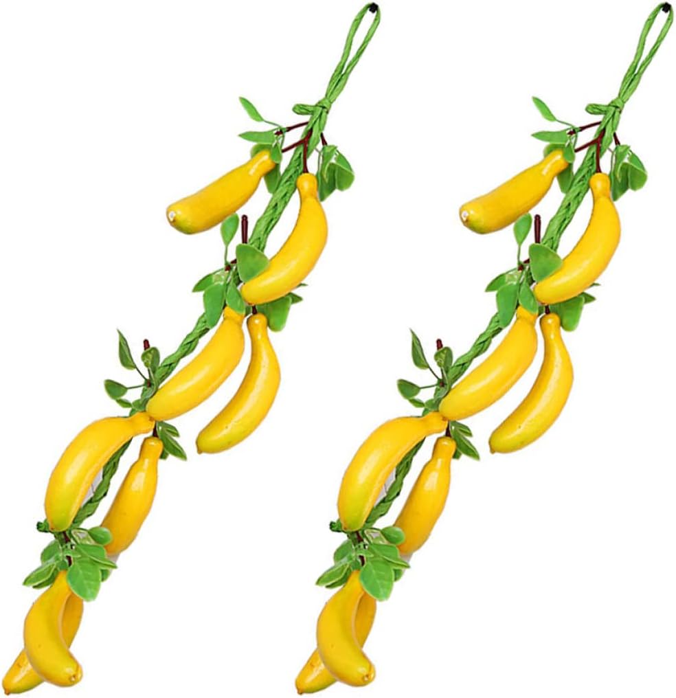 Artificial Banana Hanging Decorations 4pcs