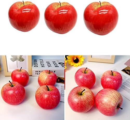 Artificial Red Apples 6PCS for Home Kitchen Decor