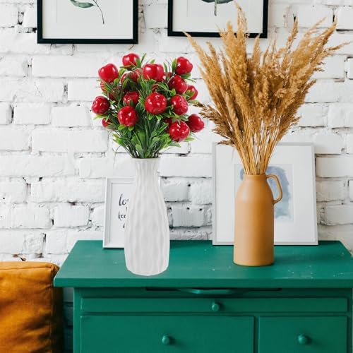 PRETYZOOM Artificial Apple Branches 2pcs Decor Vase