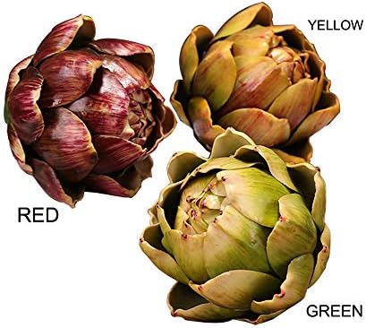 3 pcs Lifelike Artificial Artichoke Home Kitchen Decor